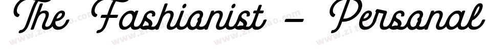 The Fashionist - Personal Use字体转换